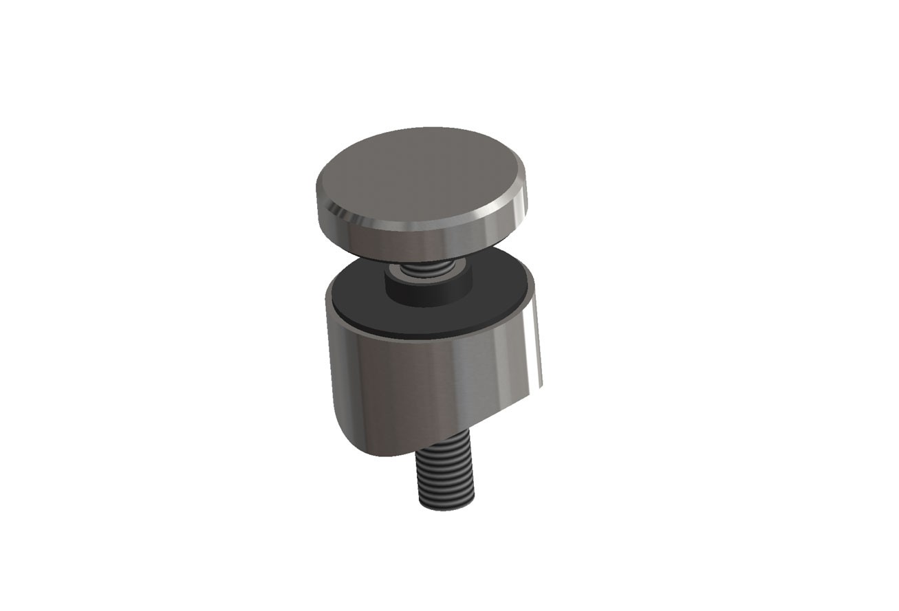 Glaspunkthalter Edelstahl V2A Durchmesser 30mm f/ür Rundrohr 42,4 mm